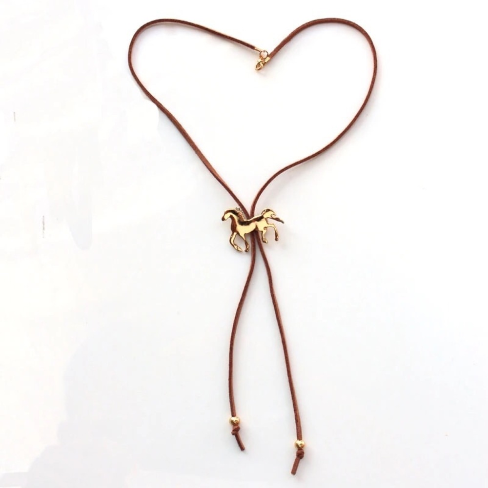 Boho Horse Lasso Statement Necklace
